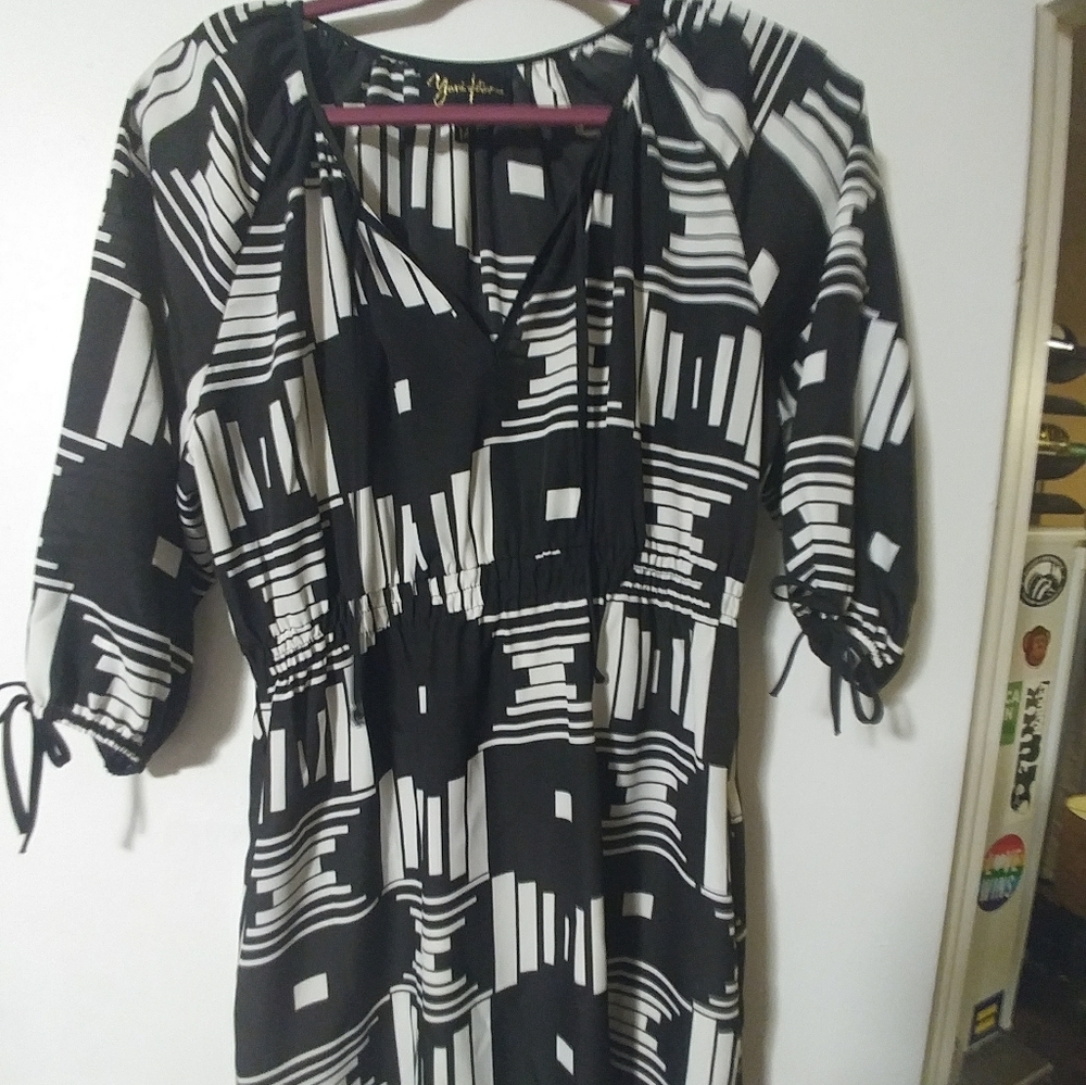 Black and white dress